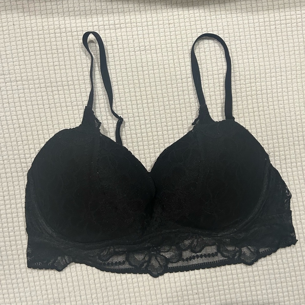 PINK VS Black Lace Bralette
